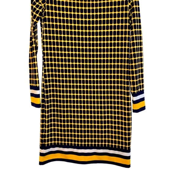 Micheal Kors blue & gold dress size xsmall - Picture 5 of 9